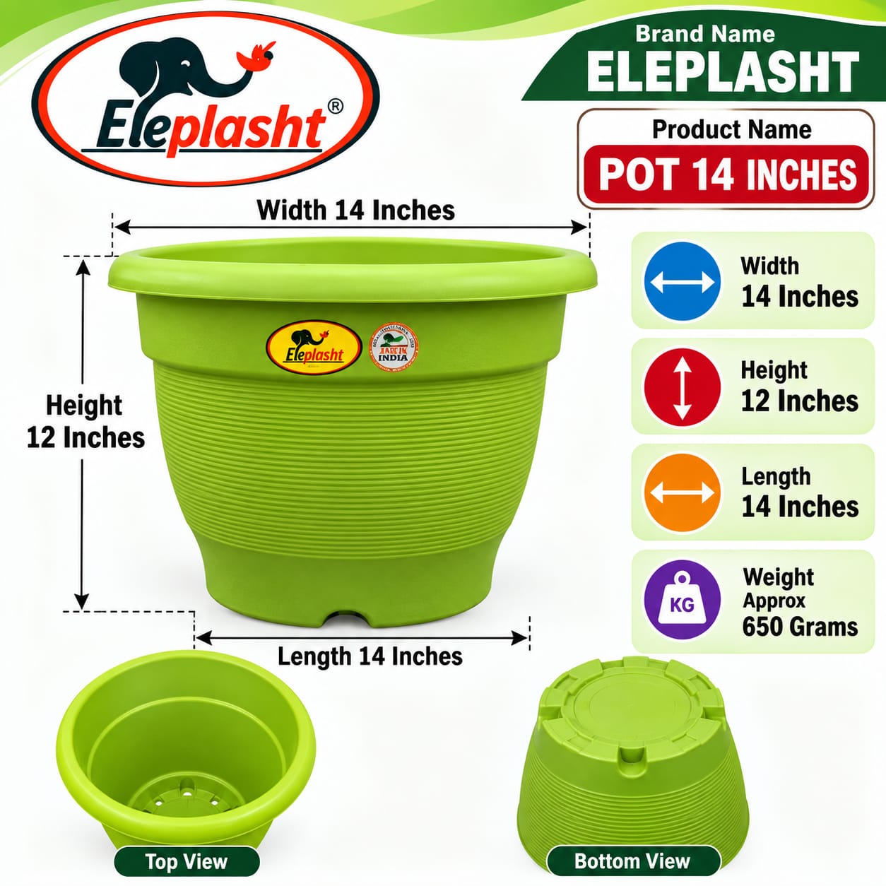 POT "14" INCHES — image 6